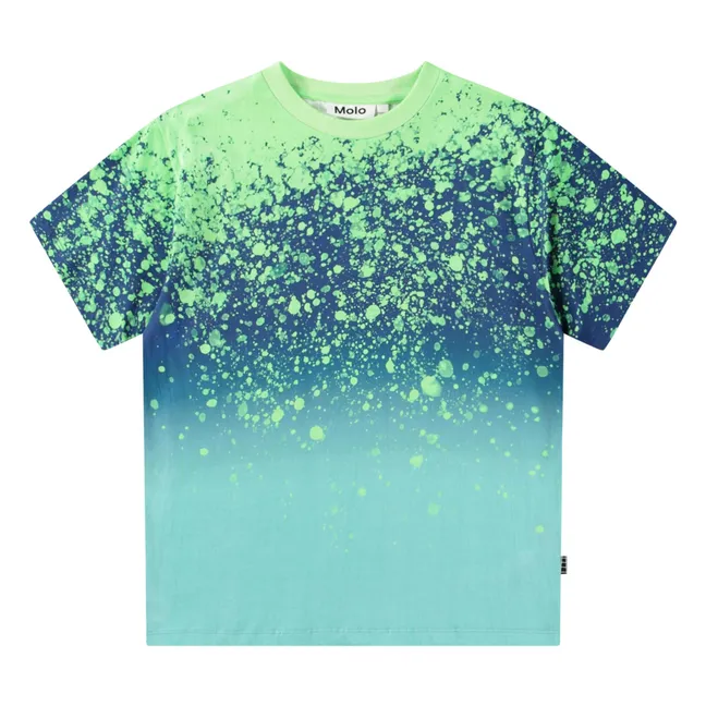 Rodney Splash T-Shirt aus Bio-Baumwolle | Blau
