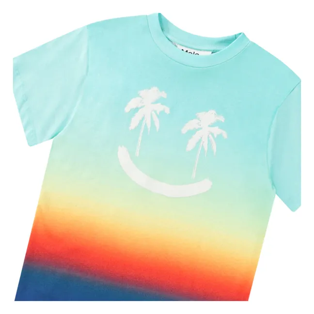 Rodney Palm Smile T-Shirt aus Bio-Baumwolle | Hellblau
