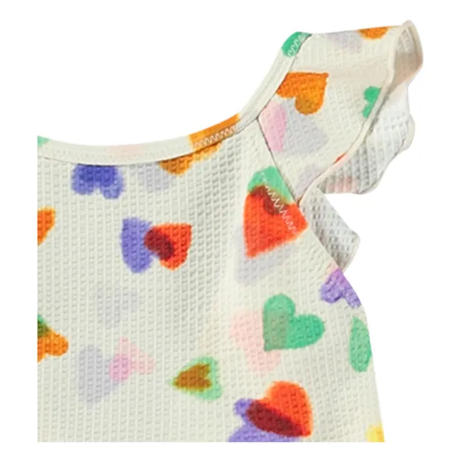 Nalani Heart Swimsuit Recycled Fibers | Ecru