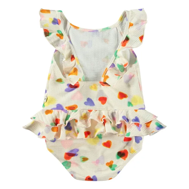 Nalani Heart Swimsuit Recycled Fibers | Ecru