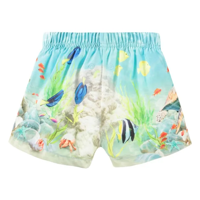 Short de Bain Newton Happy Ocean Fibres Recyclées | Bleu ciel
