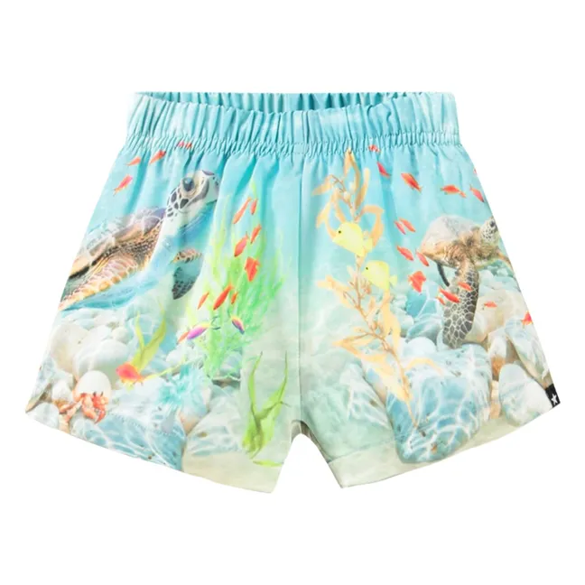 Short de Bain Newton Happy Ocean Fibres Recyclées | Bleu ciel