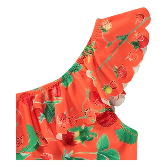 Costume da bagno a rete a forma di fragola Fibre riciclate | Rosso