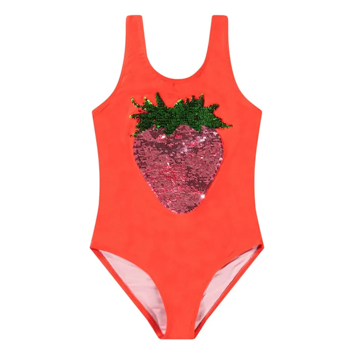 Maillot de Bain Nika Fraise Fibres Recyclées | Rouge- Image produit n°0