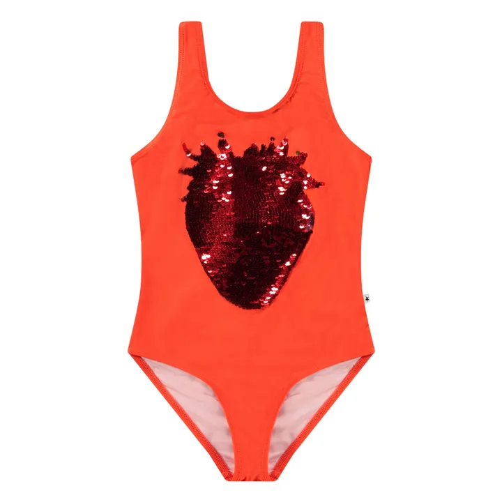Maillot de Bain Nika Fraise Fibres Recyclées | Rouge- Image produit n°1