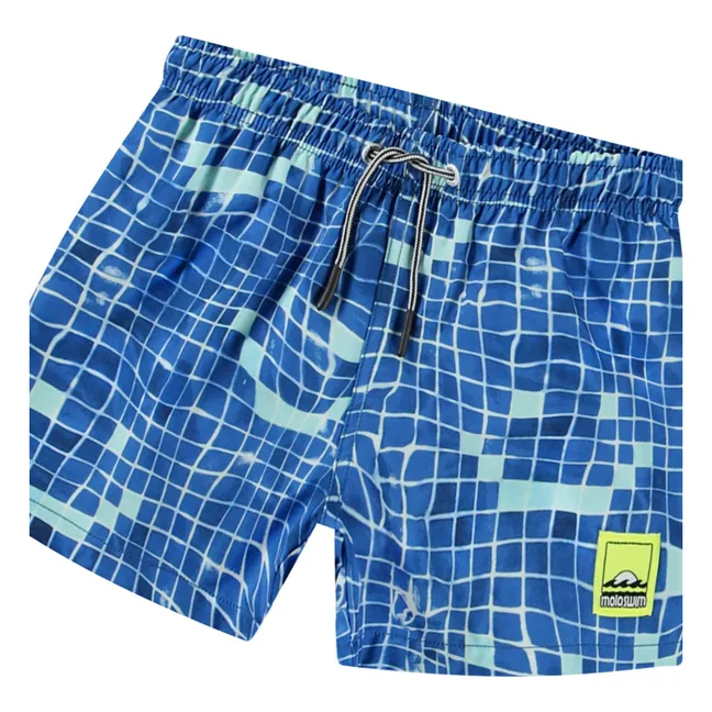 Niko Tile Smile Recycled Fiber Swim Shorts | Blue