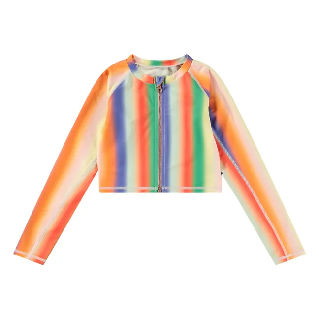 Camiseta Nellie Rainbow UV Protection Fibras recicladas | Naranja