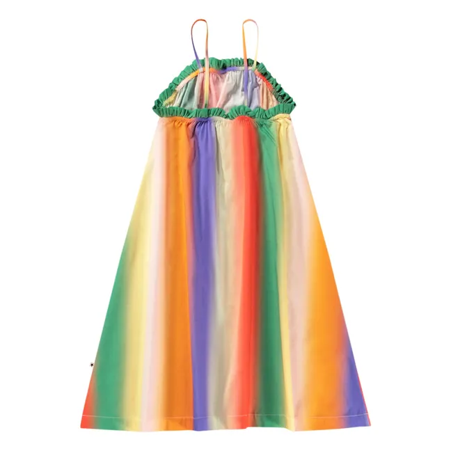 Robe Connie Rainbow Coton Bio | Vert