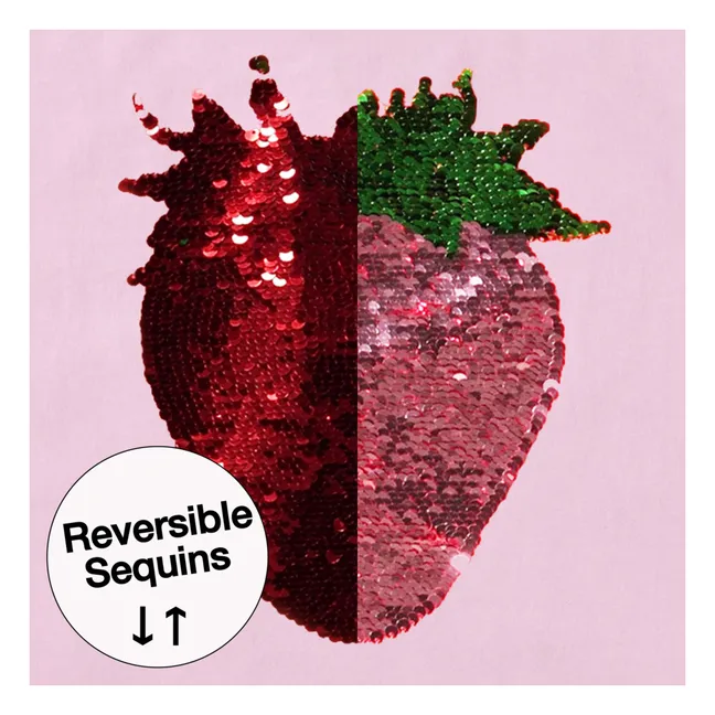 Camiseta de algodón orgánico Roseanna Strawberry | Rosa