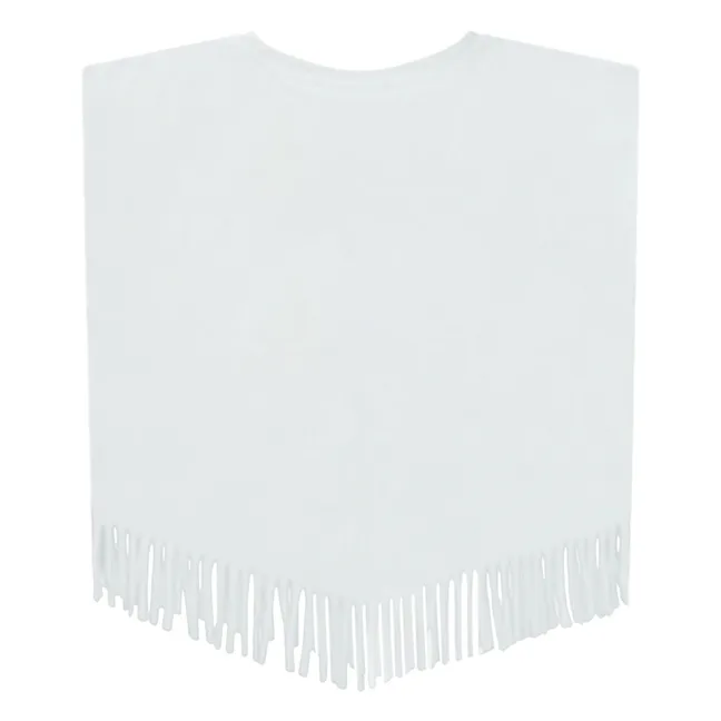 Top de algodón orgánico Rassita Heart | Blanco