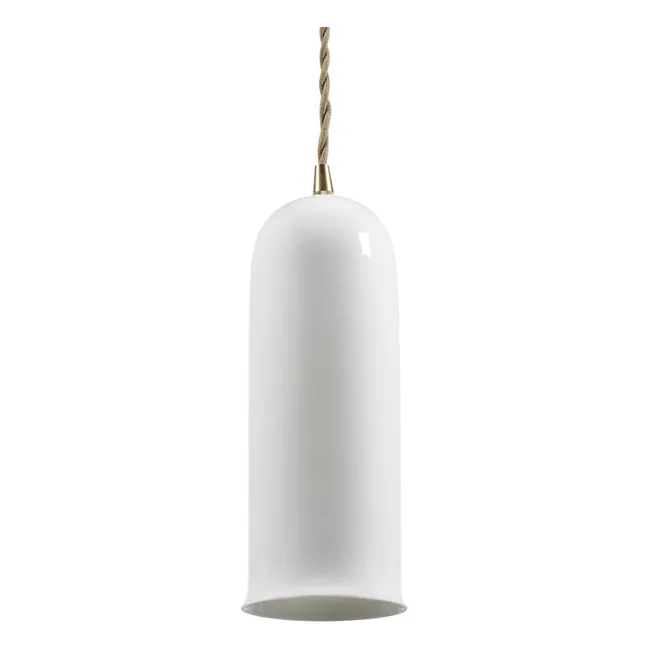Olympia N°2 porcelain hanging lamp, Anita Le Grelle | White
