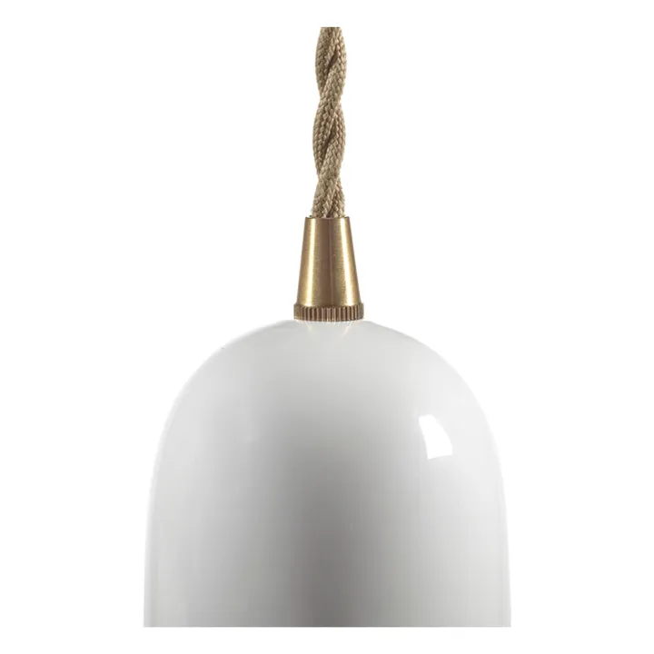 Olympia N°1 porcelain hanging lamp, Anita Le Grelle | White- Product image n°3