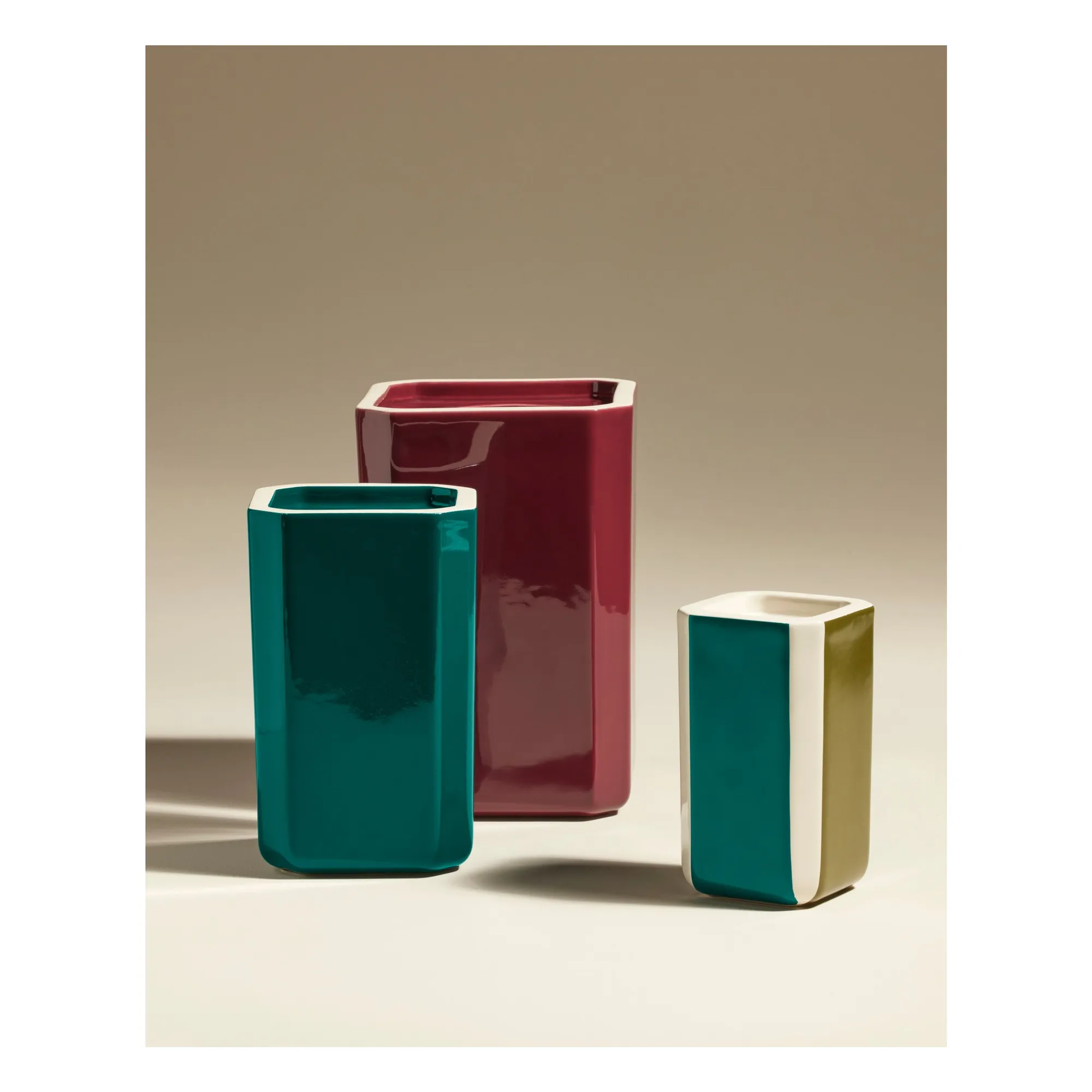 Faceted vase | Sarah Blue- Product image n°1