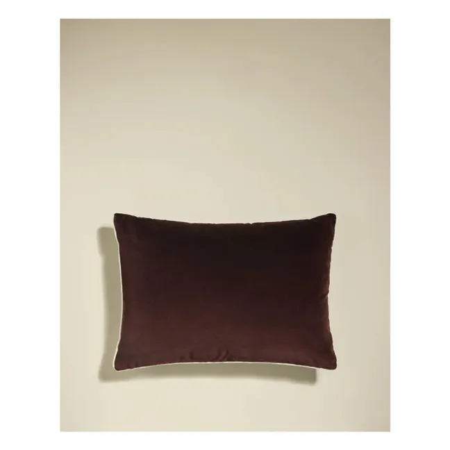 Double set velvet cushion | Burgundy