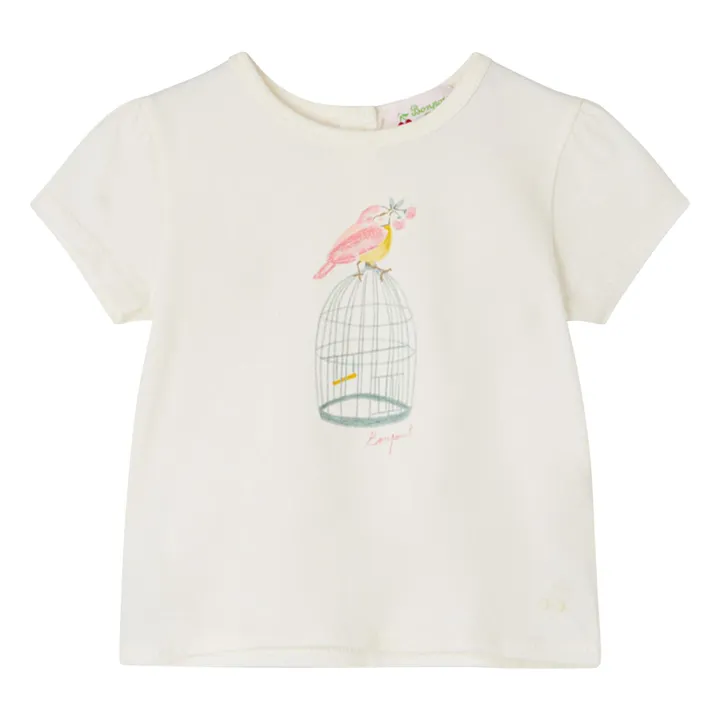 Cira T-Shirt | Ecru- Product image n°0