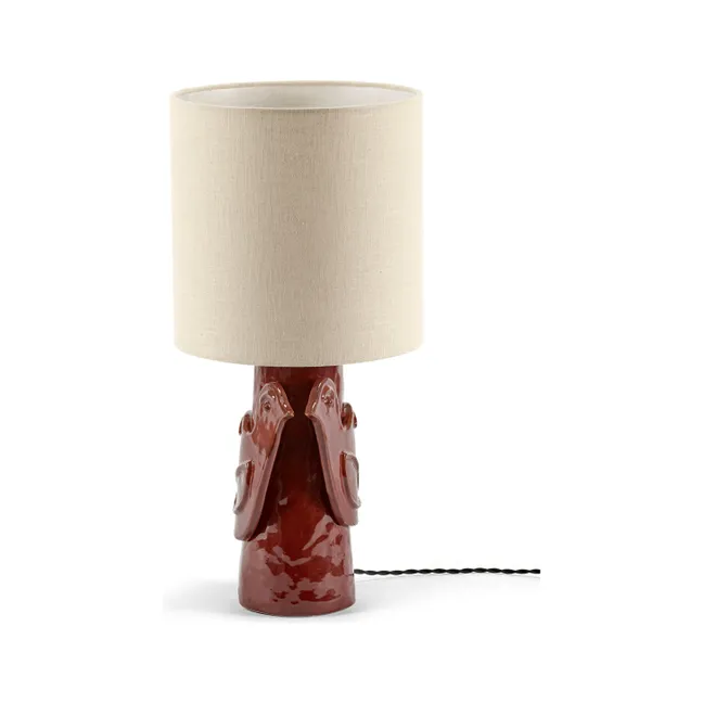 Steingut-Tischlampe Paloma, Marie Michielssen | Rot