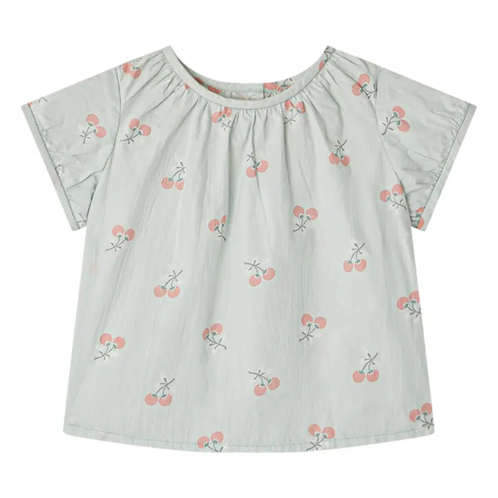 Blouse Beshanti | Vert céladon- Image produit n°0