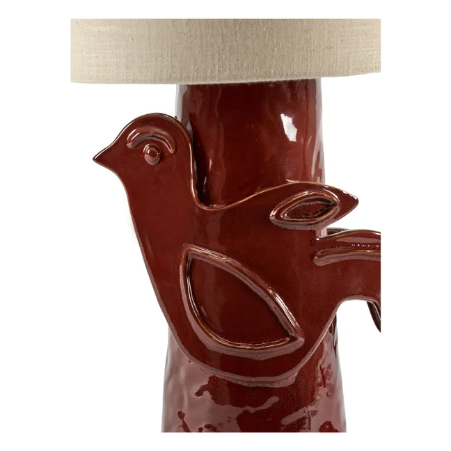 Steingut-Tischlampe Paloma, Marie Michielssen | Rot