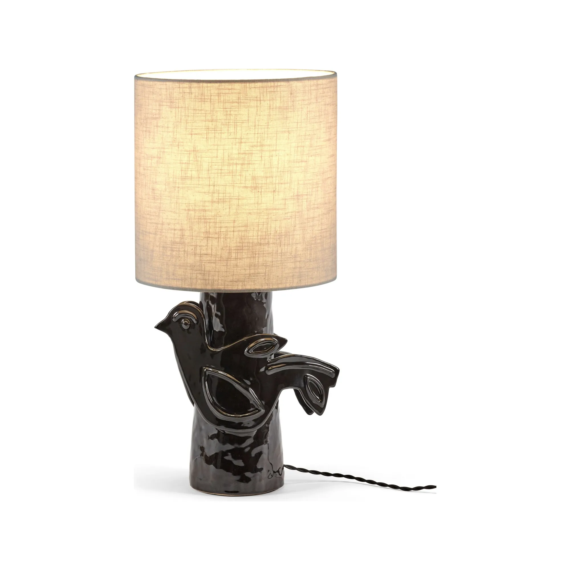 Serax Black Paloma Stoneware Table Lamp, Marie Michielssen