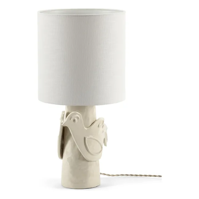 Paloma stoneware table lamp, Marie Michielssen | White