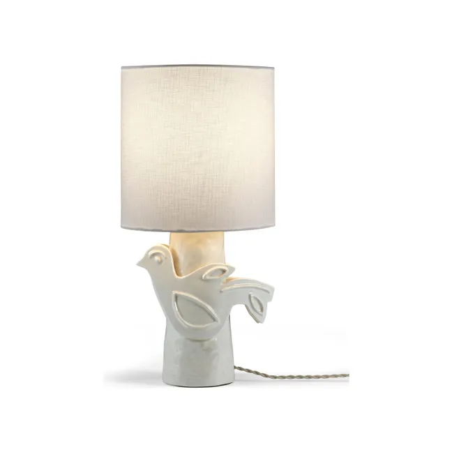 Lampe à poser en grès Paloma, Marie Michielssen | Blanc