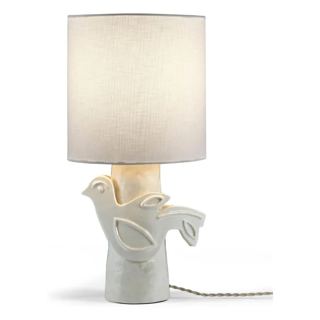 Paloma stoneware table lamp, Marie Michielssen | White