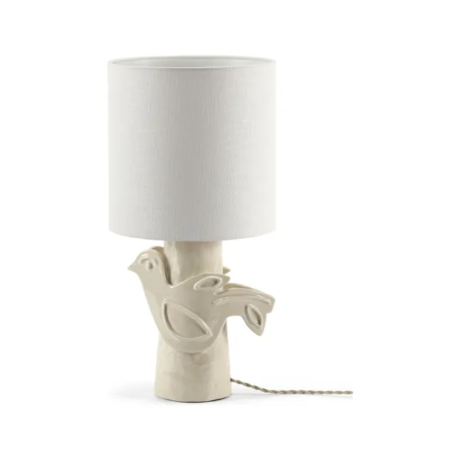 Lampe à poser en grès Paloma, Marie Michielssen | Blanc