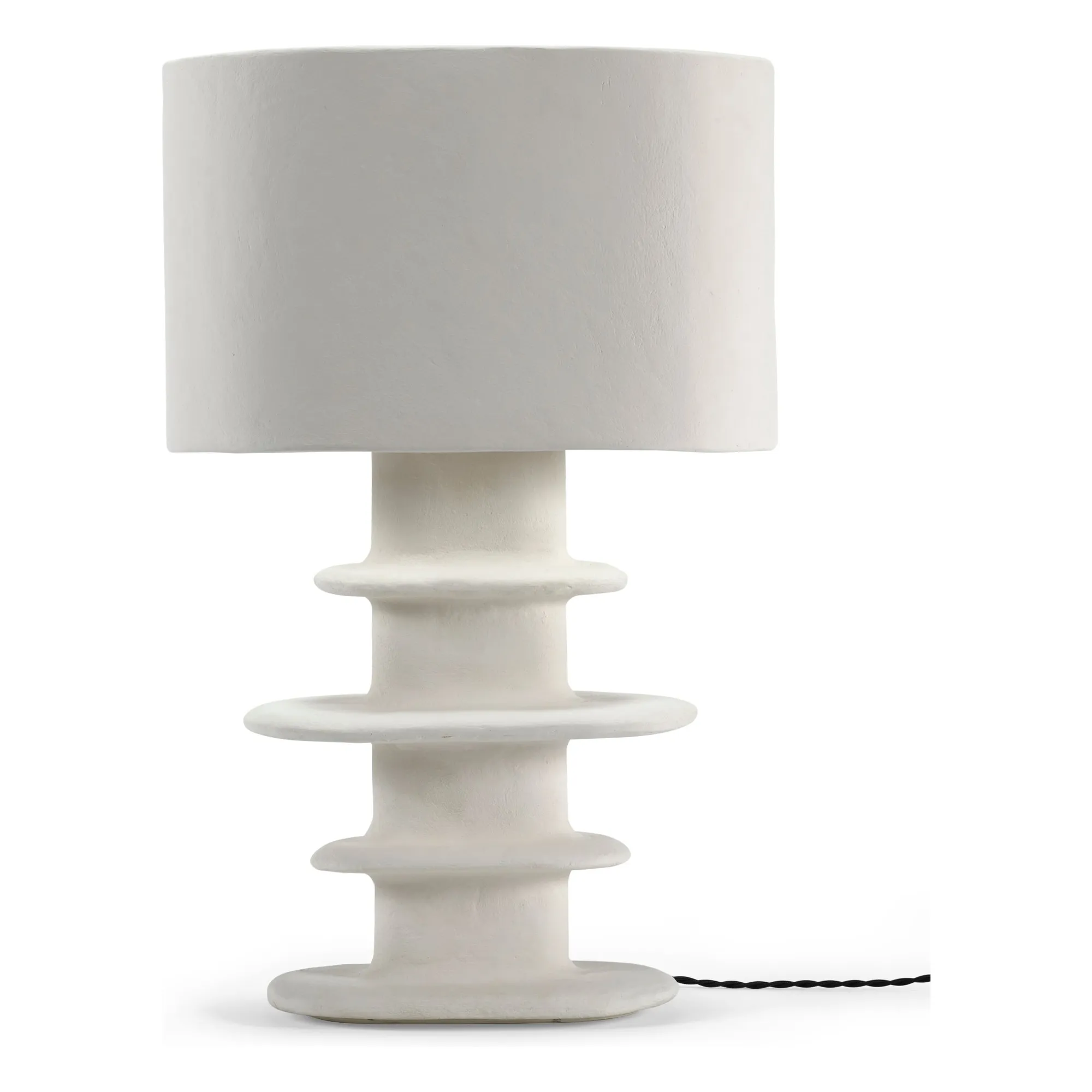 Lampe à poser en papier mâché Earth, Marie Michielssen | Blanc- Image produit n°4