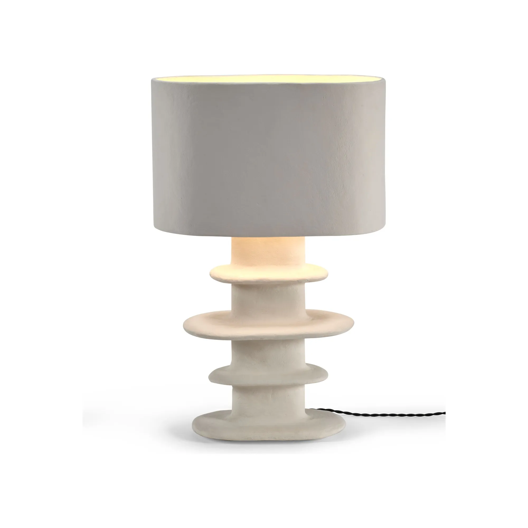 Serax White Earth Papier-Mâché Table Lamp, Marie Michielssen