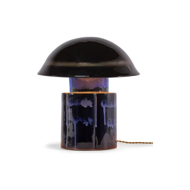 Lampada da tavolo John in gres, Anita Le Grelle | Blu marino