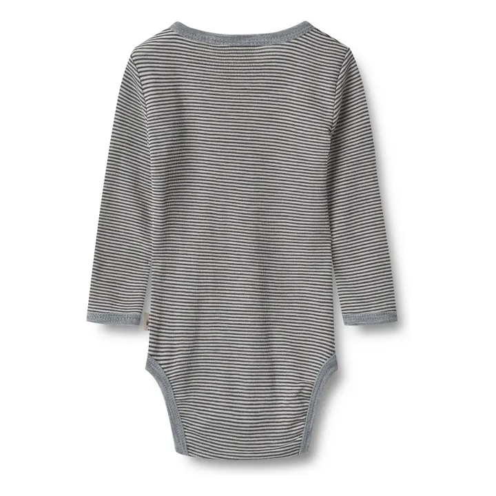 Body de lana a rayas Lucca | Azul Marino- Imagen del producto n°1