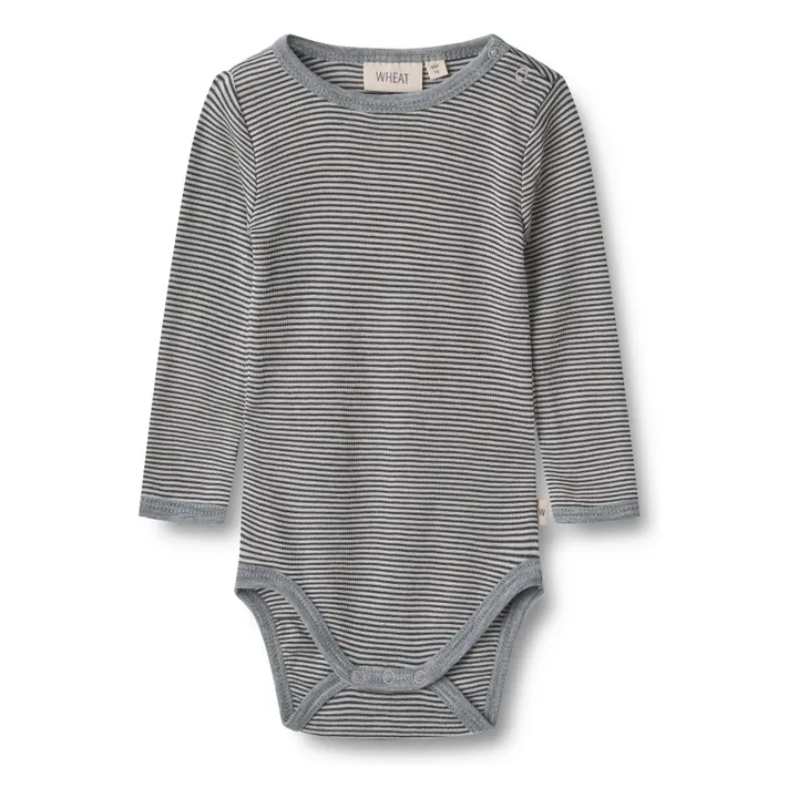 Body de lana a rayas Lucca | Azul Marino- Imagen del producto n°0