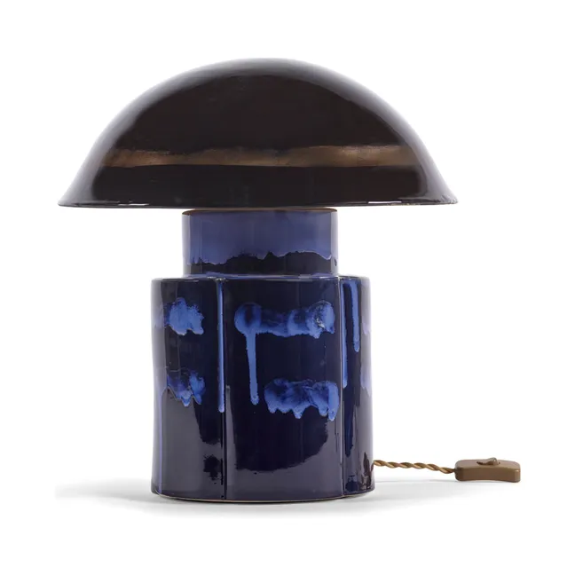 Lampada da tavolo John in gres, Anita Le Grelle | Blu marino