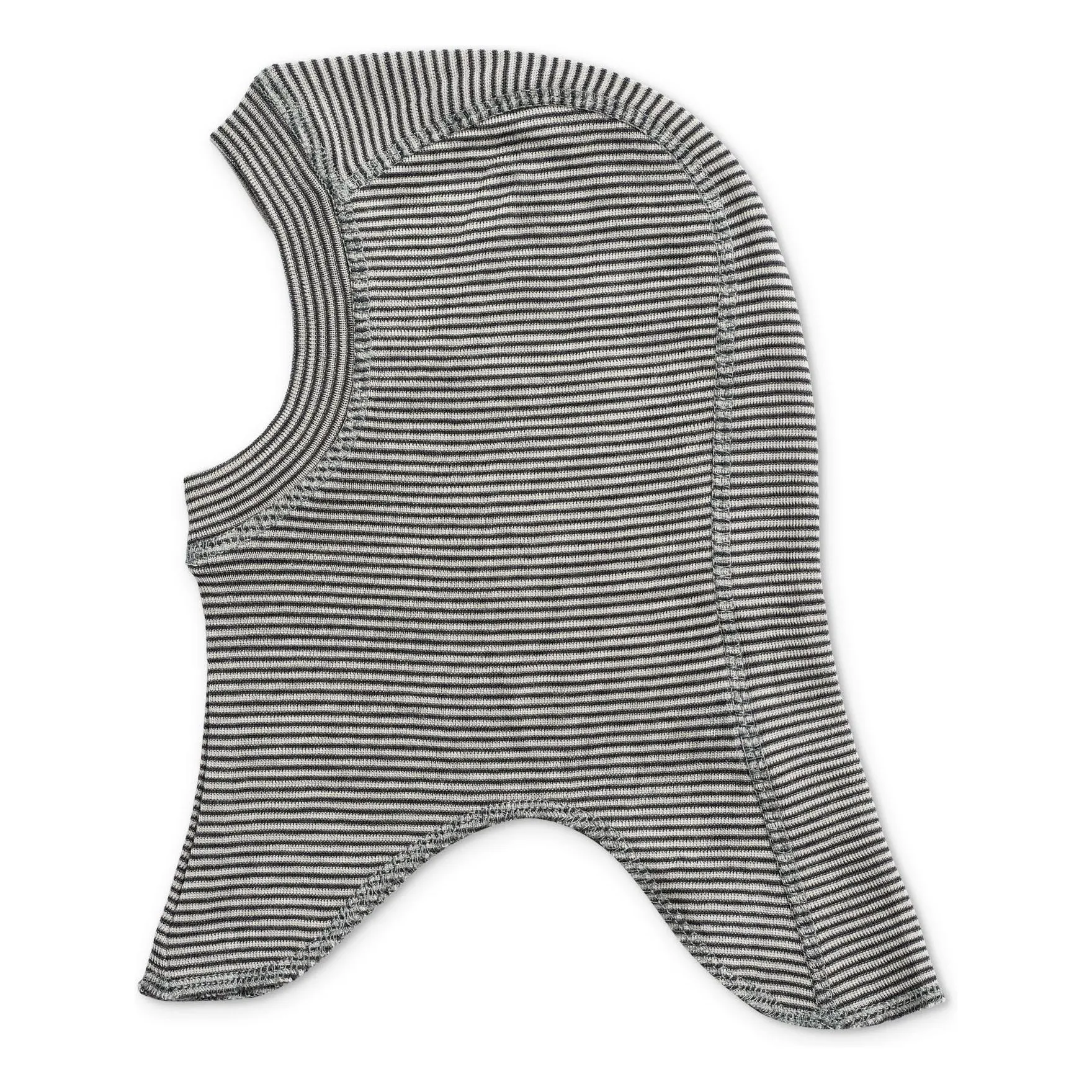 Wheat Navy Blue Felix Striped Wool Balaclava