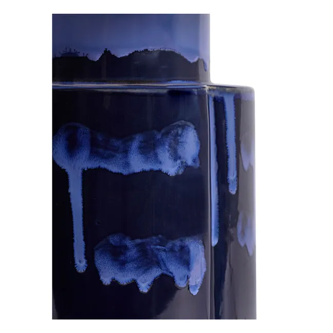 Lampe à poser en grès John, Anita Le Grelle | Bleu marine