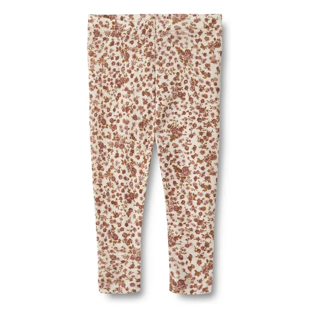 Malla floral de lana Agi | Rosa Viejo