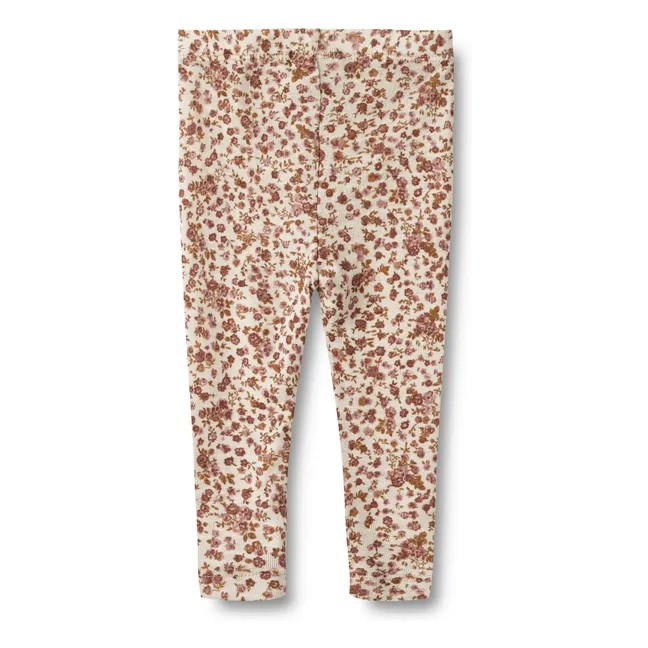 Malla floral de lana Agi | Rosa Viejo
