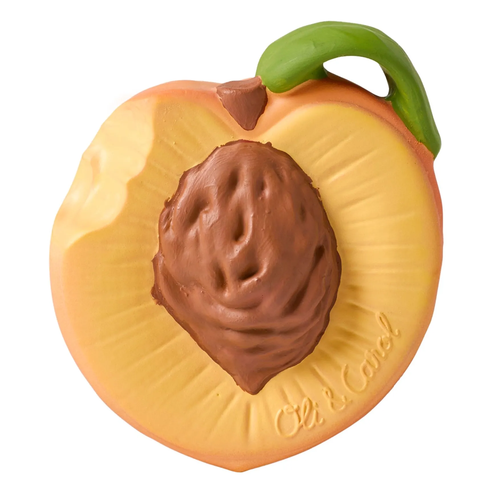 Oli & Carol Orange Palm Peach Teething Ring