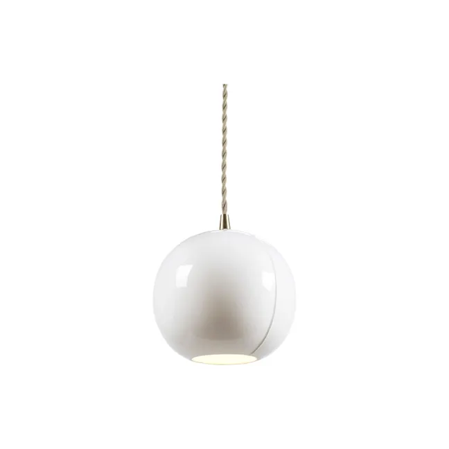 Cosmo porcelain hanging lamp, Anita Le Grelle | White