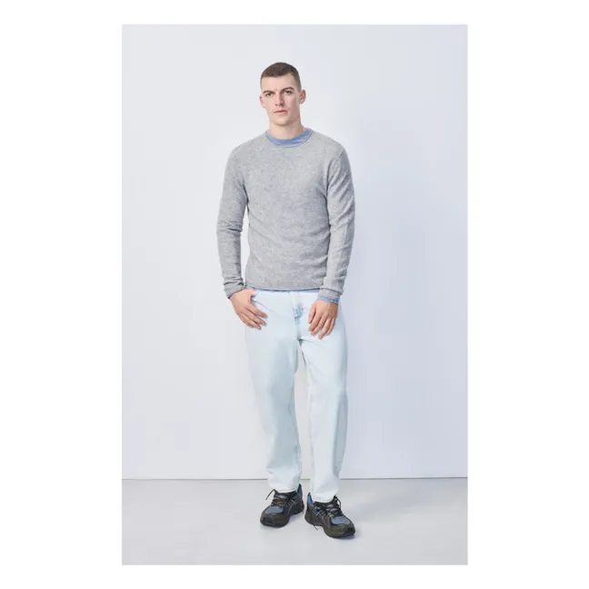 Pullover Ducksbay Wolle und Kaschmir | Grau Meliert