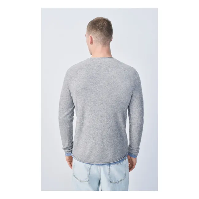 Pullover Ducksbay Wolle und Kaschmir | Grau Meliert
