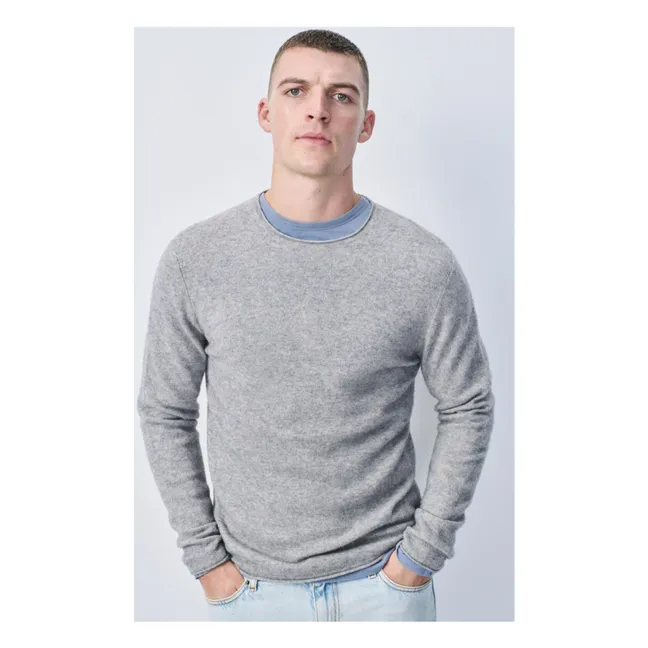 Pullover Ducksbay Wolle und Kaschmir | Grau Meliert