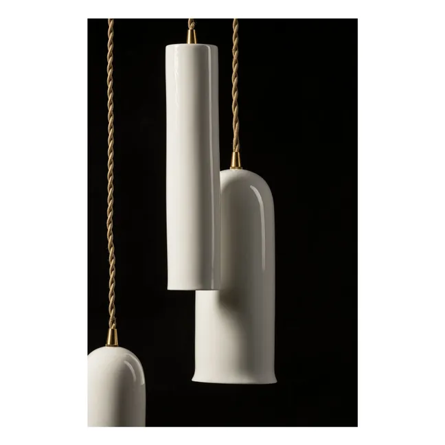 Olympia N°2 porcelain hanging lamp, Anita Le Grelle | White