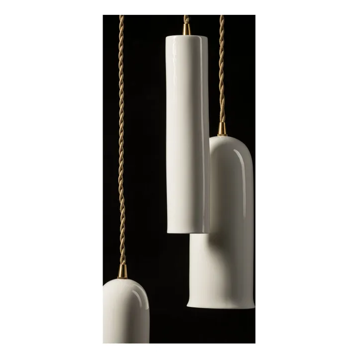 Suspension en porcelaine Olympia N°2, Anita Le Grelle | Blanc- Image produit n°1
