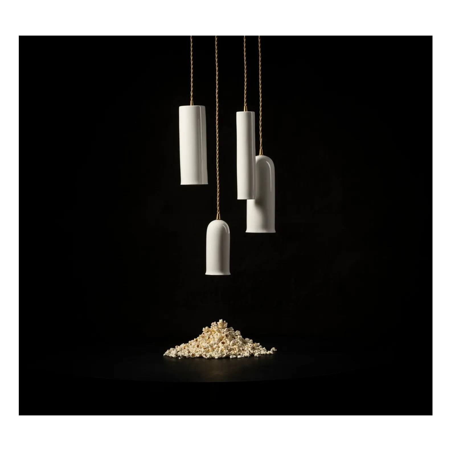 Serax White Olympia N°1 Porcelain Hanging Lamp, Anita Le Grelle