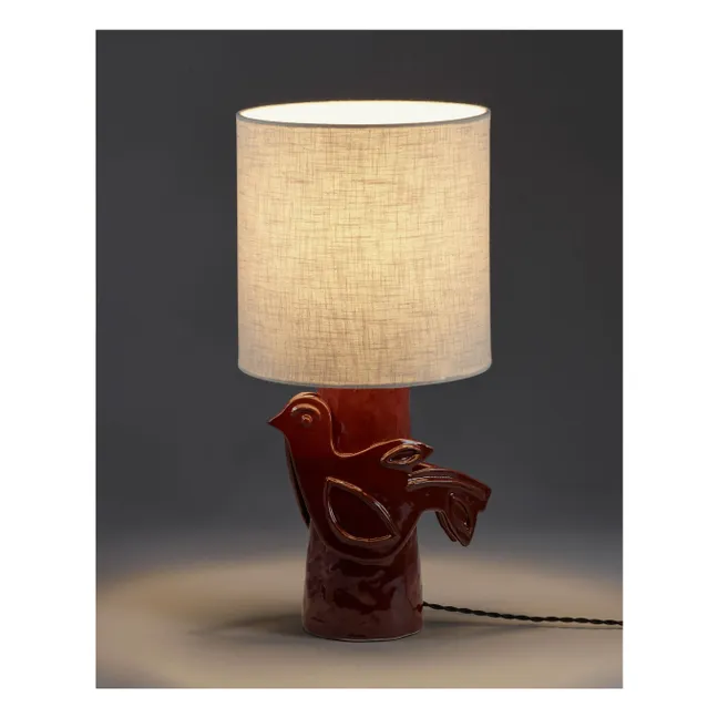 Steingut-Tischlampe Paloma, Marie Michielssen | Rot