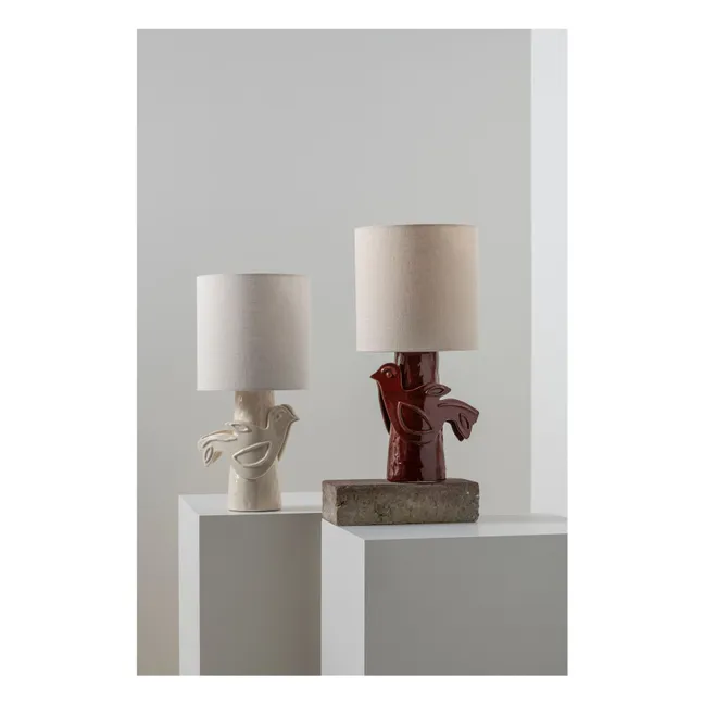 Steingut-Tischlampe Paloma, Marie Michielssen | Rot