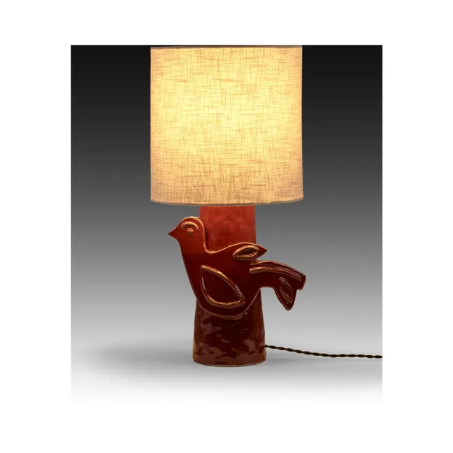 Steingut-Tischlampe Paloma, Marie Michielssen | Rot