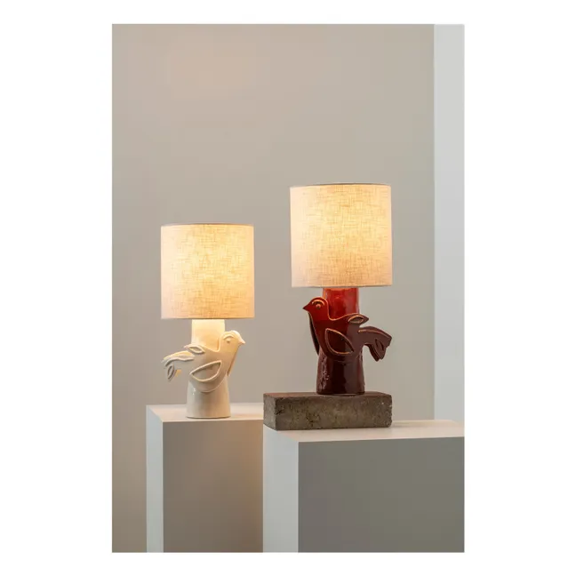 Steingut-Tischlampe Paloma, Marie Michielssen | Rot