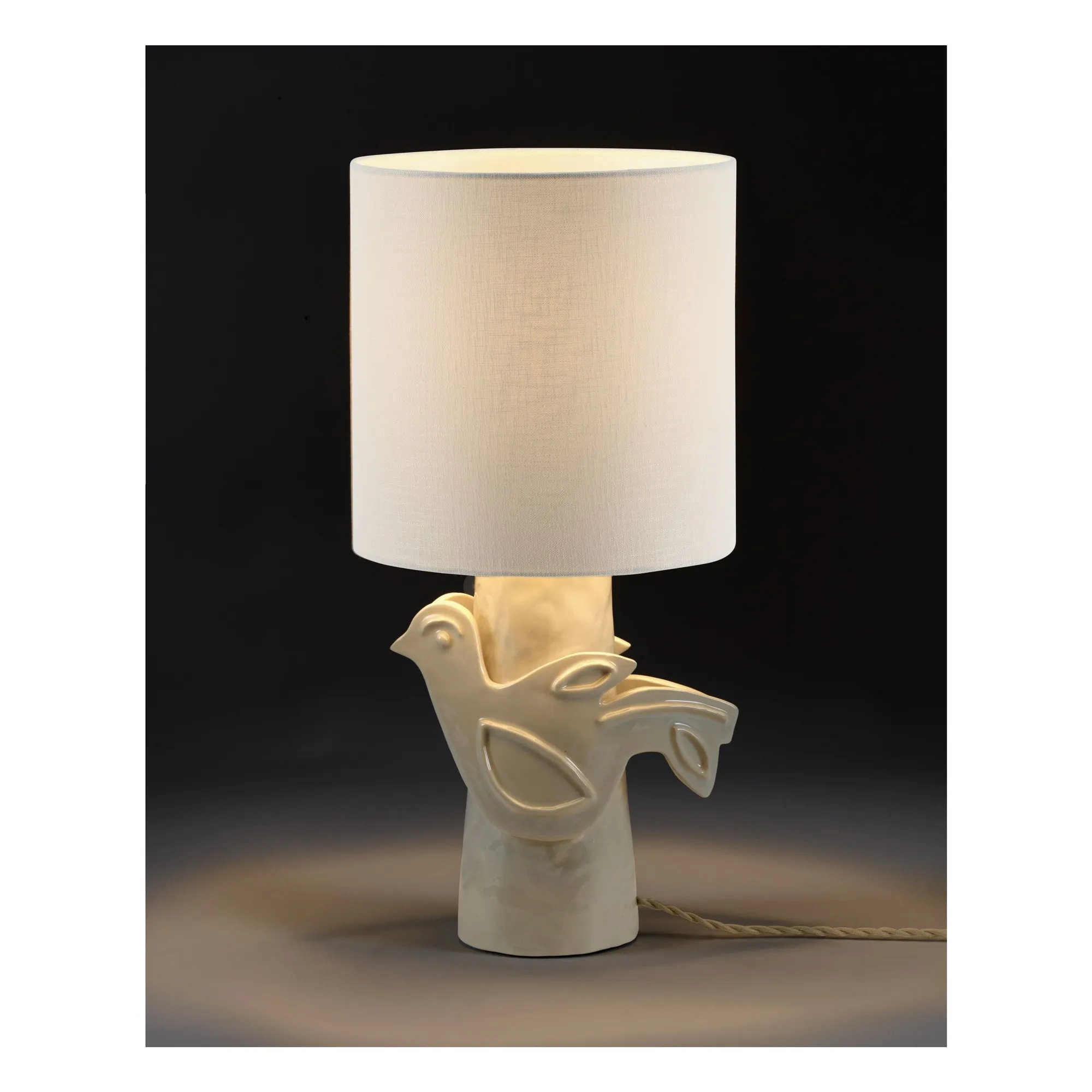 Lampe à poser en grès Paloma, Marie Michielssen | Blanc- Image produit n°8